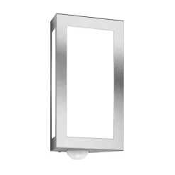 Utendørs vegglampe Long i stål med sensor