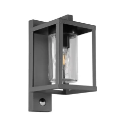 Utendørs vegglampe Lunga med bevegelsessensor