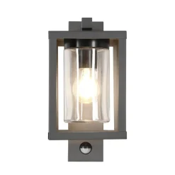 Utendørs vegglampe Lunga med bevegelsessensor