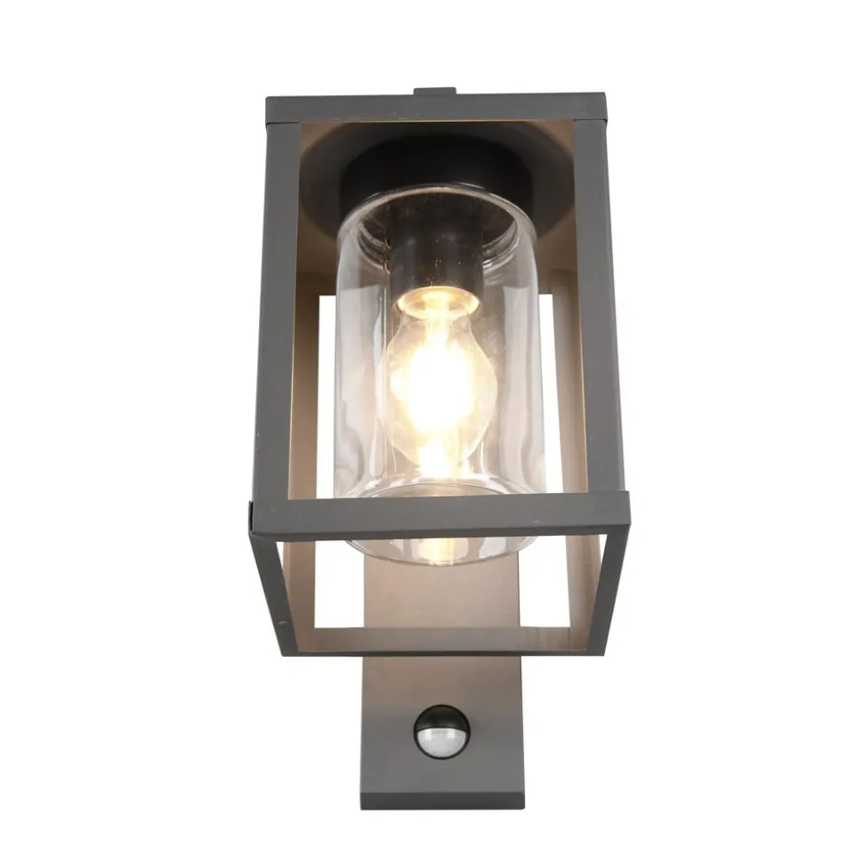 Utendørs vegglampe Lunga med bevegelsessensor