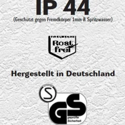 Utendørs vegglampe Marco1 med stivere