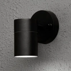 Utendørs vegglampe Modena 1 lyskilde svart