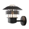 Utendørs vegglampe New Modena, lykt, E27, svart