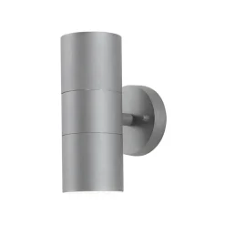 Utendørs vegglampe New Modena 2 lyskilder grå