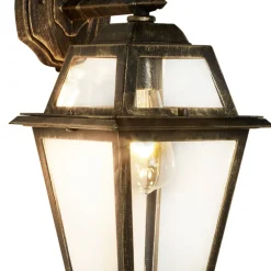 Utendørs vegglampe New Orleans, nedovervent lykt