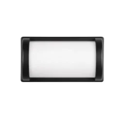 Utendørs vegglampe Puelo, støpt aluminium svart