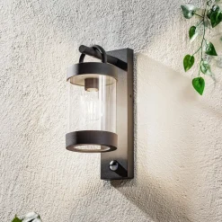 Utendørs vegglampe Sambesi bevegelsessensor antr