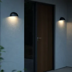 Utendørs vegglampe Scorpius Maxi plast, svart