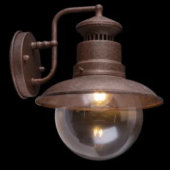 Utendørs vegglampe Sella av rustfarget stål