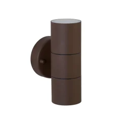 Utendørs vegglyskaster Metro, up/down, IP44, rust