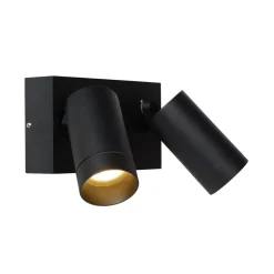 Utendørs veggspot Taylor Sensor, 2 lyskilder, svart