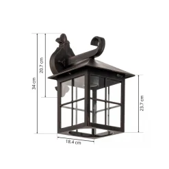 Utevegglampe Ida med 1 lys