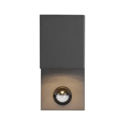 Utevegglampe Roya 1 lysk. sensor kantet antrasitt