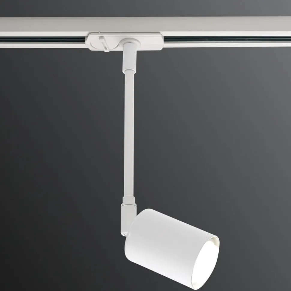 Utforsk spotlight for skinnesystem, hvit