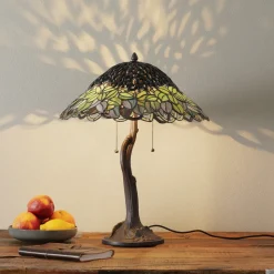 Uvanlig bordlampe Jamaica, Tiffany-stil