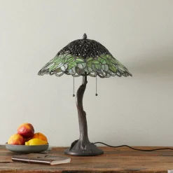 Uvanlig bordlampe Jamaica, Tiffany-stil