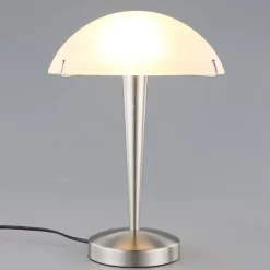 Vakker bordlampe Viola, nikkel matt