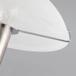 Vakker bordlampe Viola, nikkel matt