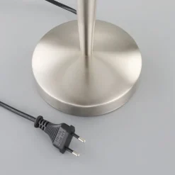 Vakker bordlampe Viola, nikkel matt