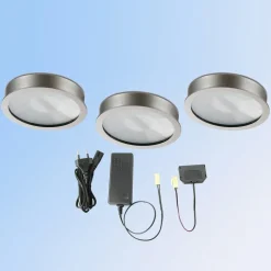 Varmhvit innfelt Cubic 68 LED-lampe i sett med tre