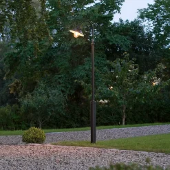 Vega lyktestolpe, svart, 1 lyskilde, 240 cm