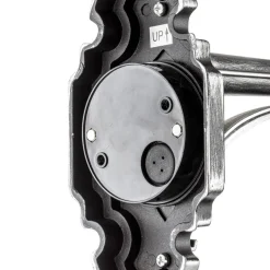 Vegghengt utelampe MILANO i svart/sølv, stående