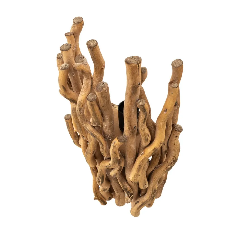 Vegglampe Agar med skjerm i tre