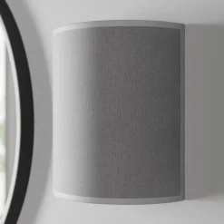 Vegglampe Alice med grå skjerm