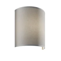 Vegglampe Alice med grå skjerm