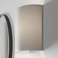 Vegglampe Alice med grå skjerm