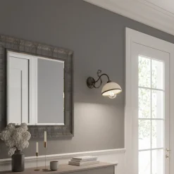 Vegglampe Antica i landlig stil, 1 lyskilde