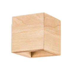 Vegglampe Ara som kube i tre