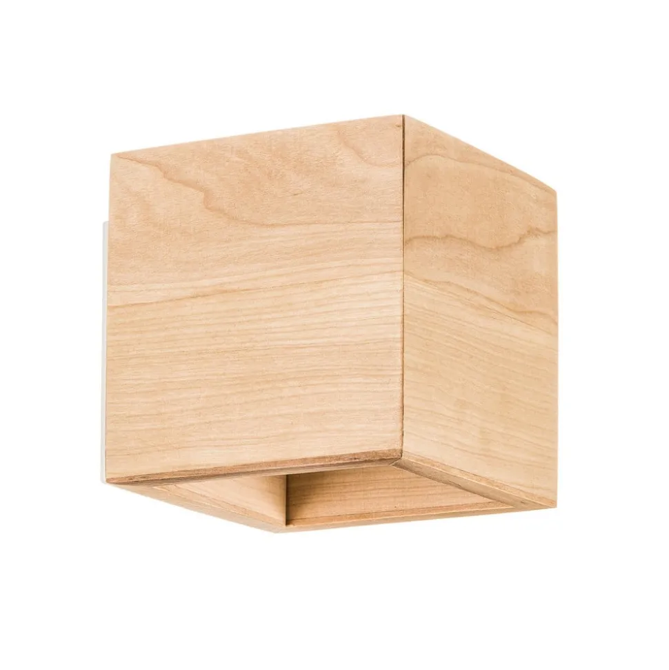 Vegglampe Ara som kube i tre