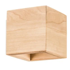 Vegglampe Ara som kube i tre