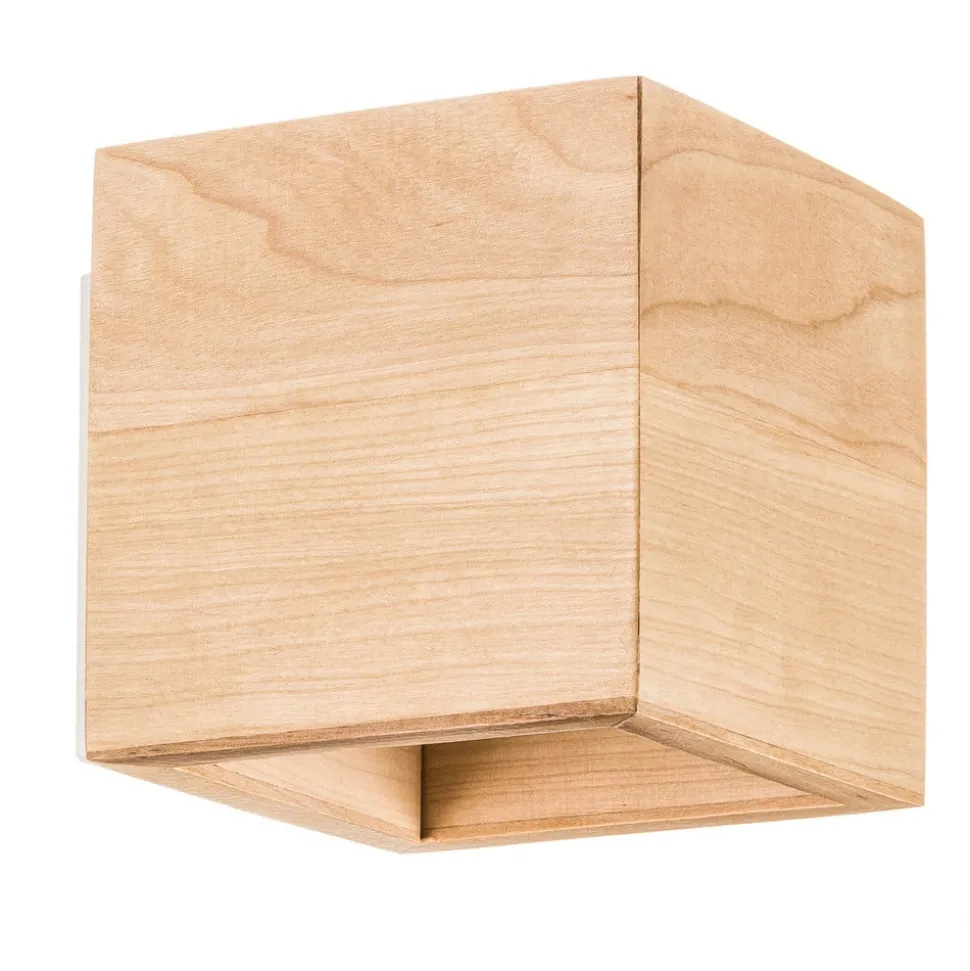 Vegglampe Ara som kube i tre