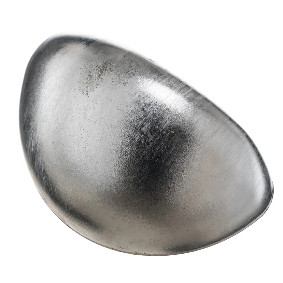 Vegglampe Bergen, halvsirkelformet, sølvgrå