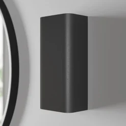 Vegglampe Bergen opp & ned, grafitt