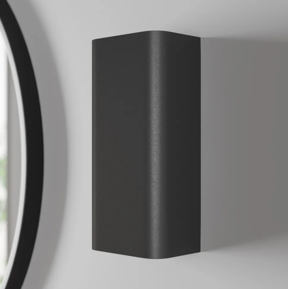 Vegglampe Bergen opp & ned, grafitt