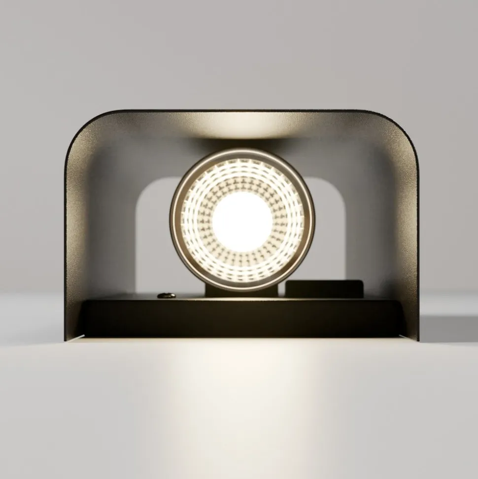 Vegglampe Bergen opp & ned, grafitt