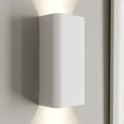 Vegglampe Bergen opp & ned, hvit