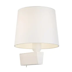 Vegglampe Chillin I med bryter, hvit