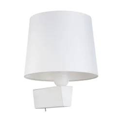 Vegglampe Chillin I med bryter, hvit