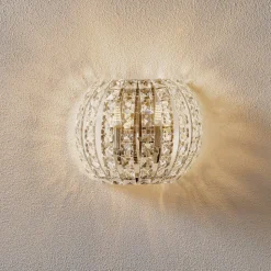 Vegglampe DIAMOND LED med krystaller