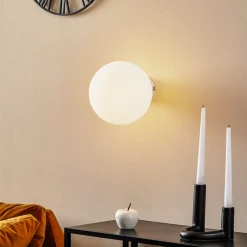 Vegglampe Dione, veggfeste hvit