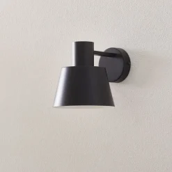 Vegglampe Dunka i metall, 1 lyskilde, svart