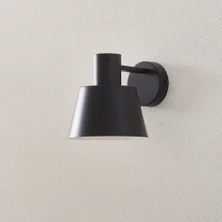 Vegglampe Dunka i metall, 1 lyskilde, svart