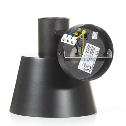 Vegglampe Dunka i metall, 1 lyskilde, svart