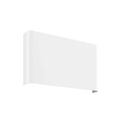 Vegglampe Haga, hvit, metall, G9, opp/ned, 25,5 cm bred