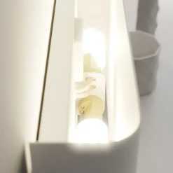 Vegglampe Haga, hvit, metall, G9, opp/ned, 25,5 cm bred