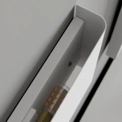 Vegglampe Haga, hvit, metall, G9, opp/ned, 25,5 cm bred